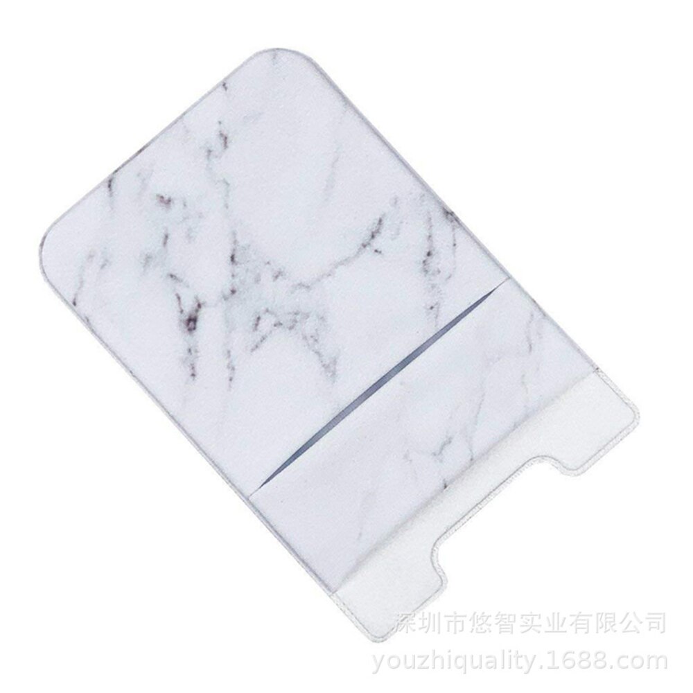 Elastic Mobile Phone Wallet Credit ID Card Holder Adhesive Pocket Sticker Lycra Pocket Card Holder Universal Cellphone Accessory: White