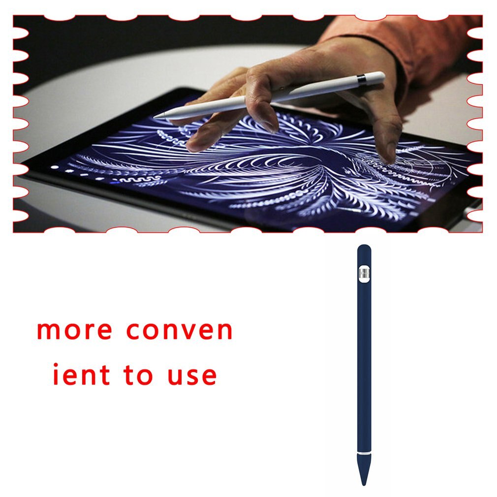 De silicona de colores Compatible para Apple lápiz 1st caso Compatible para iPad Tablet Touch Pen Stylus manga Protector de la piel