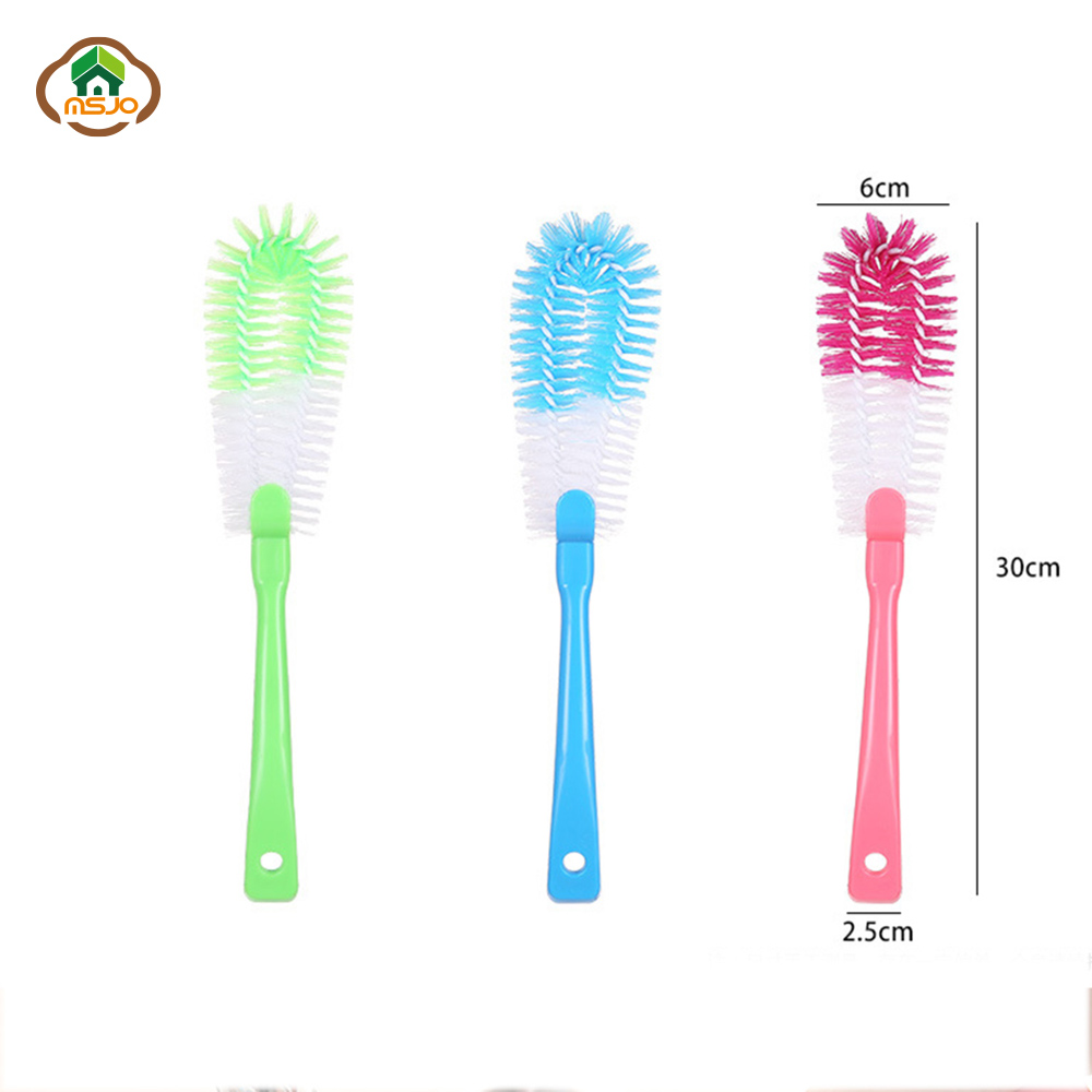 Cepillo de limpieza MSJO para limpiador de botellas, sartén, cocina, baño, casa, cepillo de limpieza, botella de agua, accesorios de limpieza de cocina