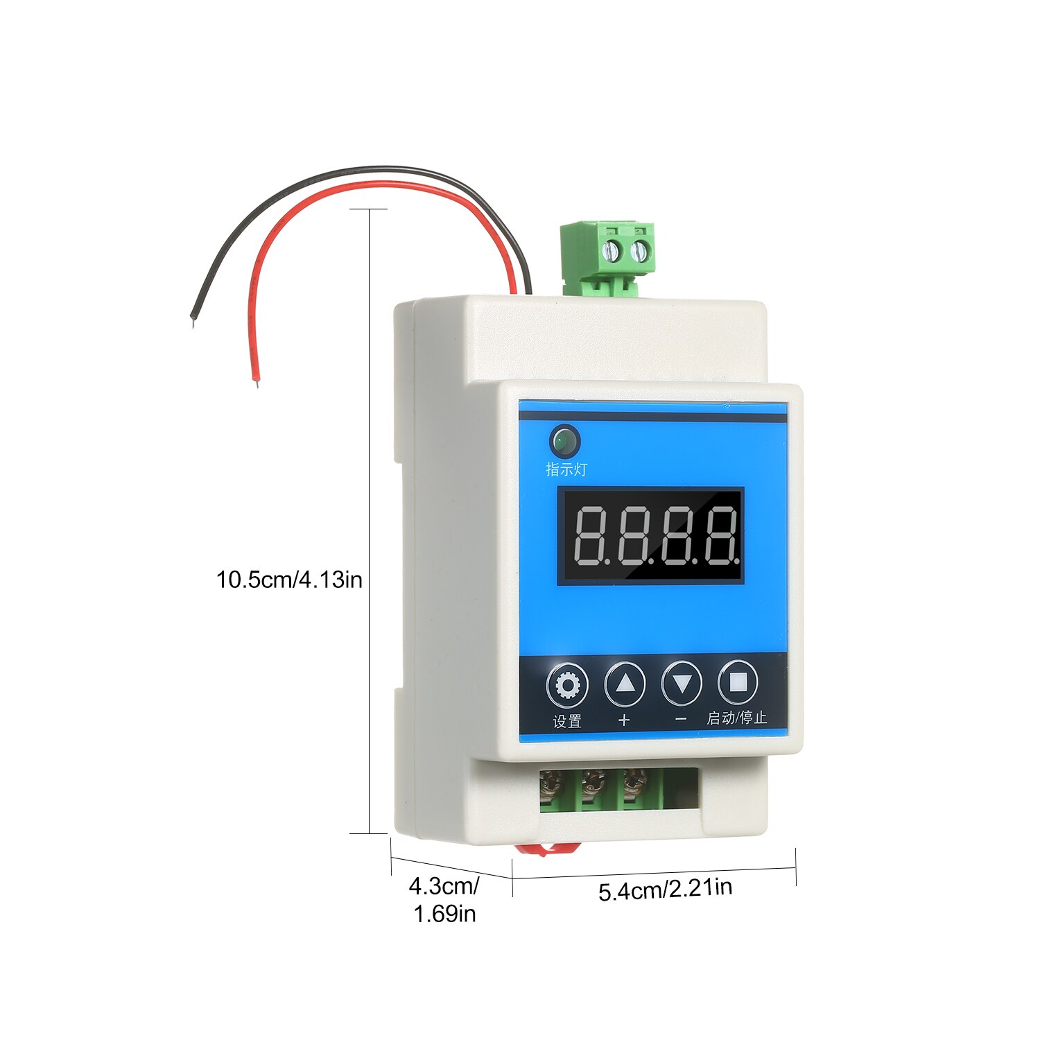 Dc7-27v 110-220 vac digital forsinkelsestidsbryter relémodul med skall 0.01s-999 min tidsområde til industriell kontroll