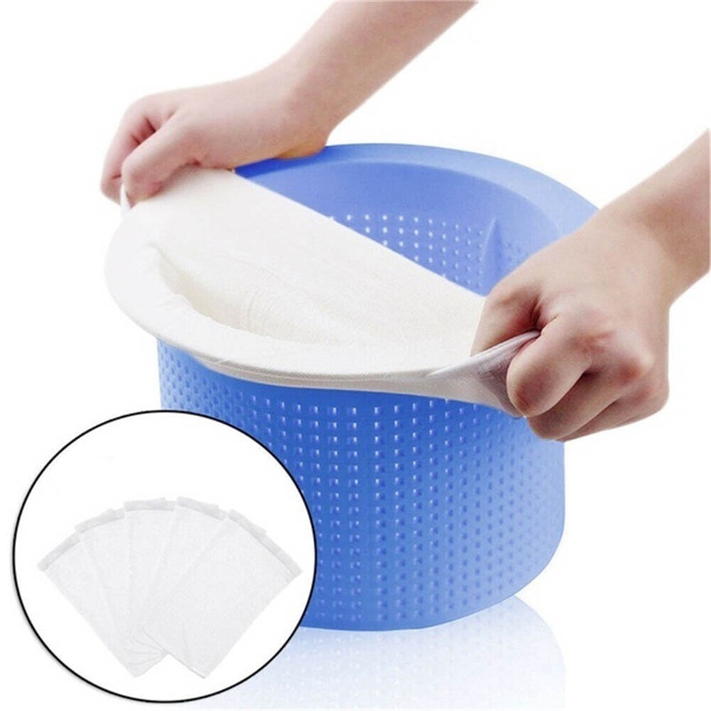 5/10/20/30pcs/Set Filter Storage Pool Skimmer Socks Nylon Swimming Pool Filter Socks For Baskets Skimmers White Pool Supplies