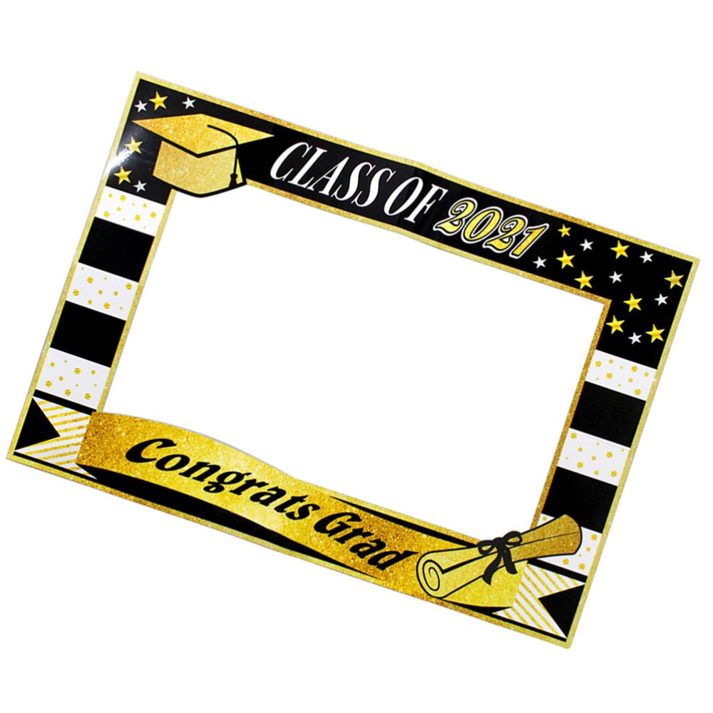 1Pc Graduation Season Photo Frame Prop Party Photo Frame Selfie Props