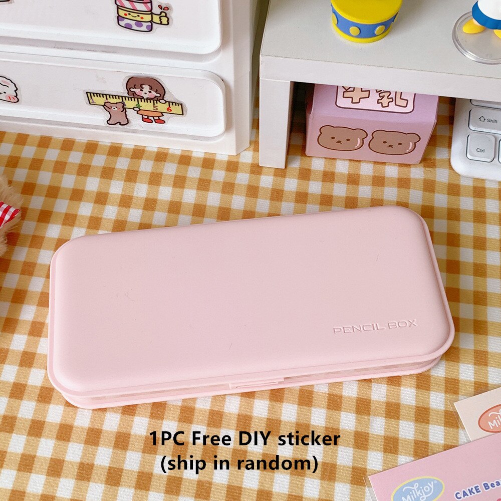 Minkys Kawaii Diy Gratis Stickers Pennenbakje Penhouder Pencilcase Organizer School Briefpapier: baby pink