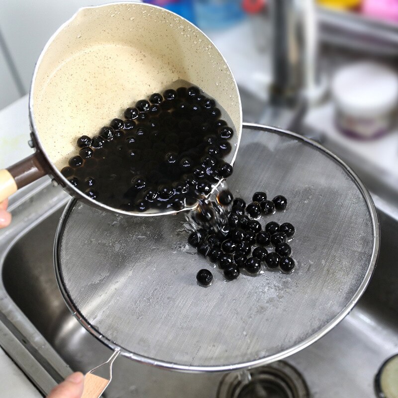 Stainless Steel Splatter Screen Mesh Pot Lid Cover Silver Oil Frying Pan Lid with Wooden Handle Cooking Tool Kitchen Accessories