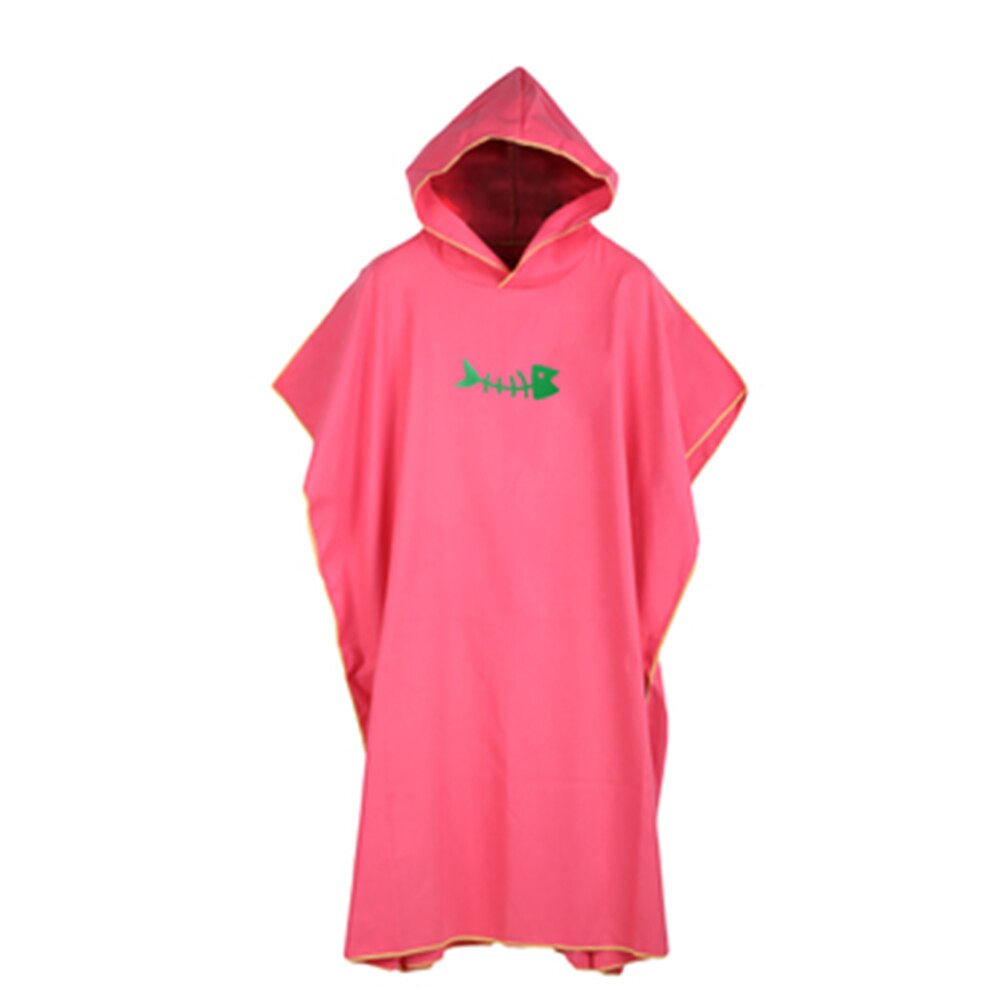 Volwassen Duiken Pak Veranderen Gewaden Poncho Hood Sneldrogend Hooded Handdoek Sneldrogende Absorberende Zweet-Absorberende Zwemmen gewaad: Peach