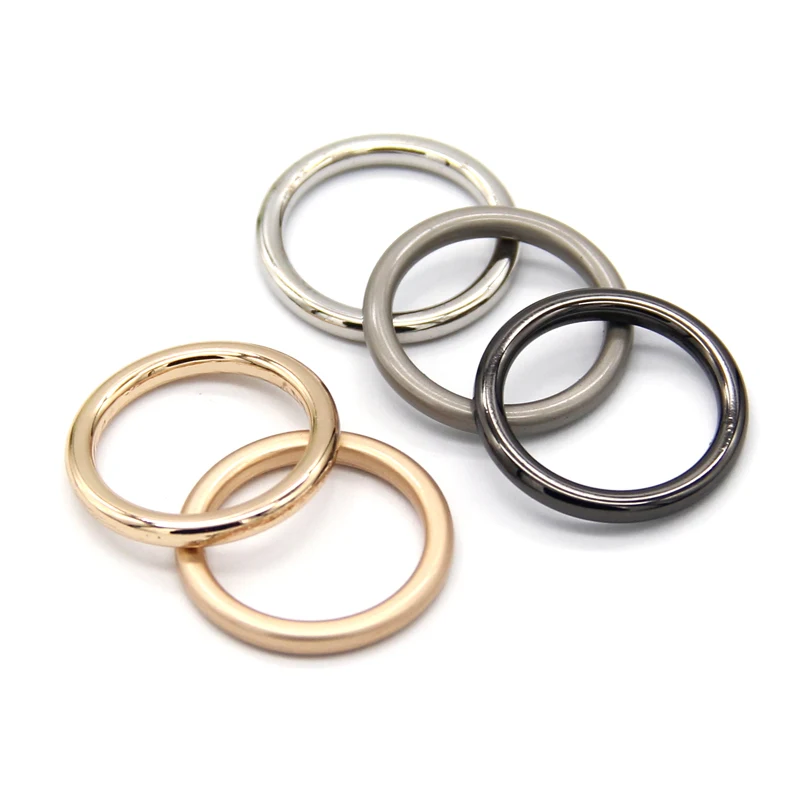 HENGC, hebillas redondas grandes de Metal con anillo redondo, tela de cierre para cinturón de cuero, zapatos, bolsos, prendas de vestir, costura de , manualidades DIY,