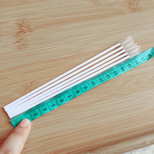 10Pcs/Lot Portable Convenient Baby Bottle Brush Test Tubes Brushes Stainless Steel Straws Cleaning Brush BM