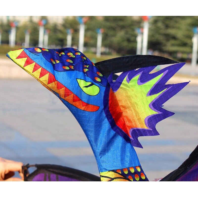 neue 3D Drachen Kite 100M Einzigen Linie Mit Schwanz Drachen Outdoor Spaß Spielzeug Kite Kinder Kinder Familie Im Freien sport Herbst Spielzeug