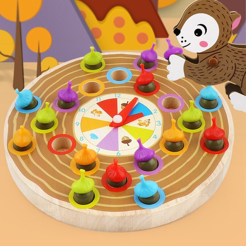 Egern plukker agern spil farve klassificering multiplayer spil puslespil sjovt legetøj 203e
