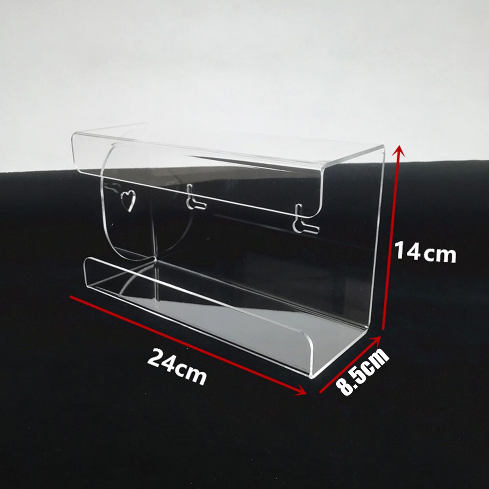 Kitchen Transparent Acrylic Wall Mounted Disposable Gloves Storage Box Organizer