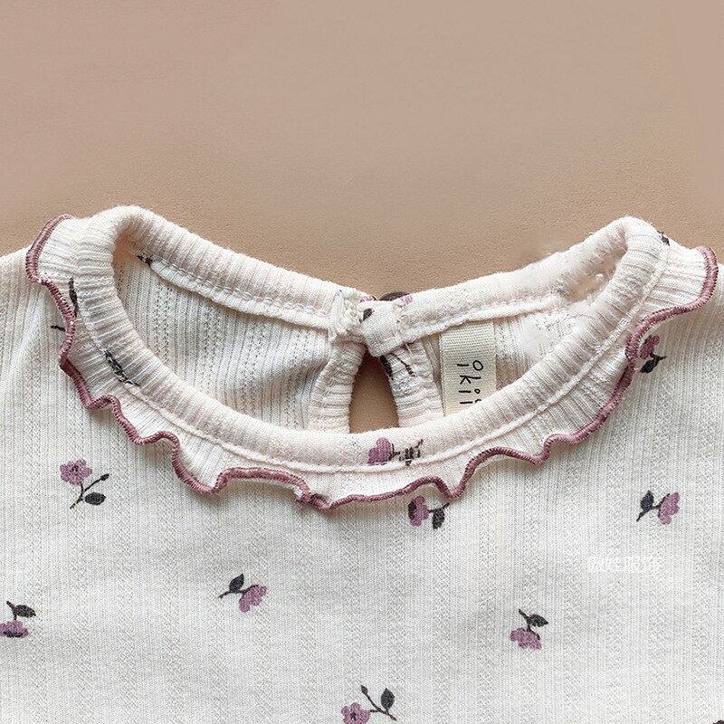 2022 Zomer Thuis En Slaap Kleding Voor Kids Pyjama Sets Gedrukt Korte Mouw Shorts 2 Stuks Pak Leisure Baby Meisjes dwarsliggers Sets