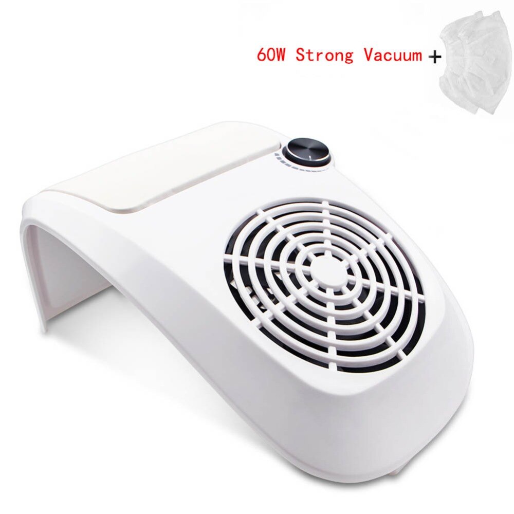140W 3 IN 1 Nail Lamp Dryer Electric Nail Drill Machine With Nail Dust Suction Collector Vacuum Cleaner Nail Art Equipment: 60W Collector