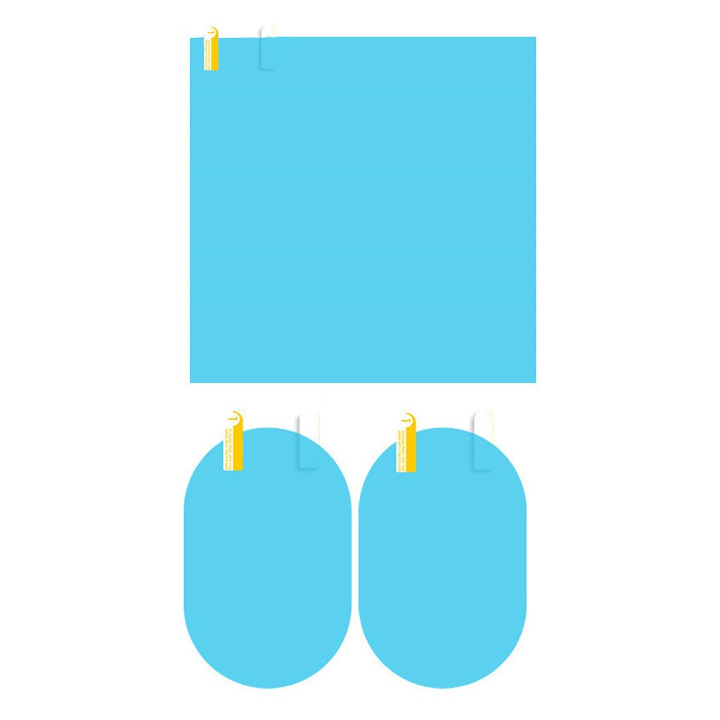 4PCS Car Rainproof Sticker Rainproof Waterproof Car Rearview Mirror Protective Films For Auto Clear Accessories Stickers #LR4: B