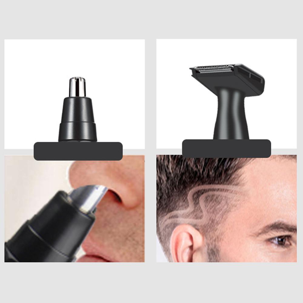 Trimmer Razor Electric Multi-function Double-head Shaver for Nose Hair Beard Interchanging Heads Trimmer Removal Machine Haircut