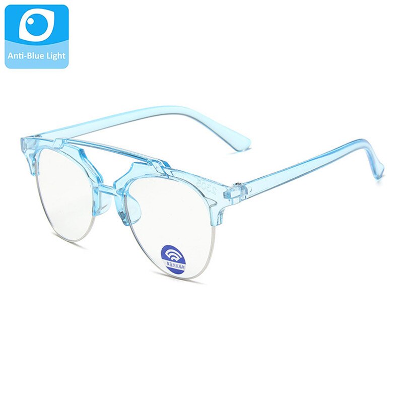 Børn anti-blå lys briller børn nuancer barn vintage briller piger briller drenge briller  uv400 gafas de sol: Blå