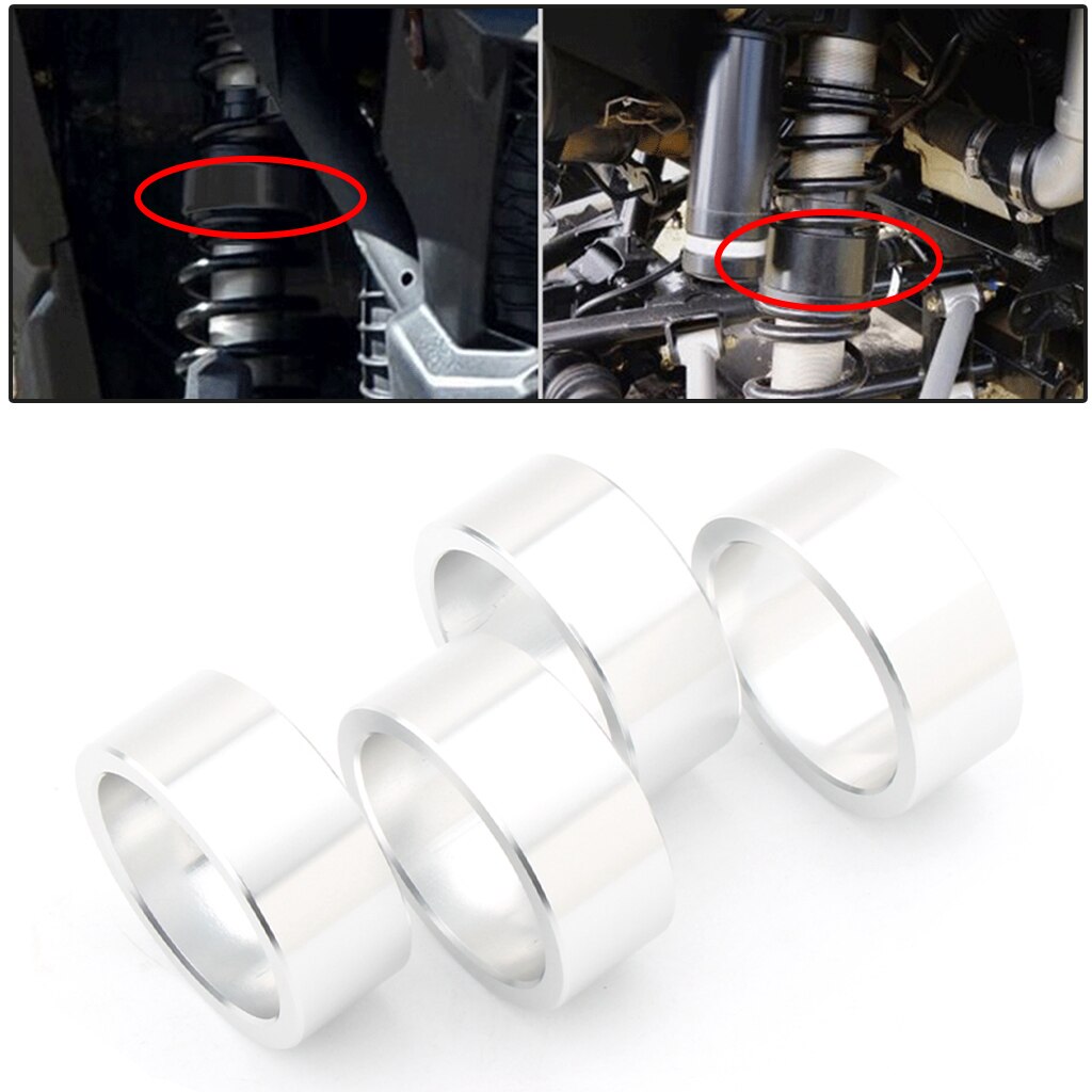 4 Pack 2.5'' Rise Suspension Lift Spacer Bushing Kit Fit for CAN AM Bombardier Outlander 650 800 ATV Silver
