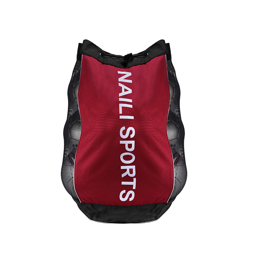 1pc Voetbal Basketbal Volleybal Opbergtas Grote Bal Tas Grote Capaciteit Mesh Zak: WHITE