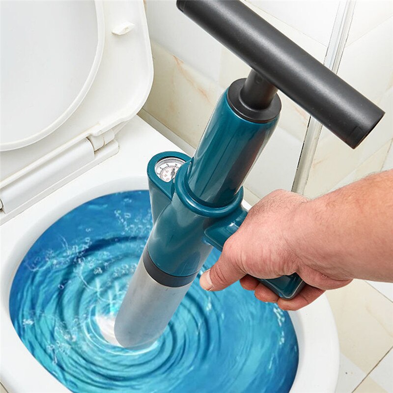 Pipe Plunger Drain Unblocker High Pressure Air Drain Blaster Cleaner Powerful Manual Pneumatic Dredge Equipment Clogged Pipe