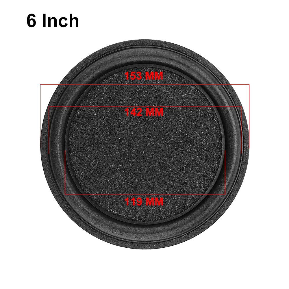AIYIMA 2 Stuks Woofer Passieve Radiator Speaker Bass Spons Trillingen Plaat Passieve Booster Vibrerende Speaker Accessoires Onderdelen: 6 Inch