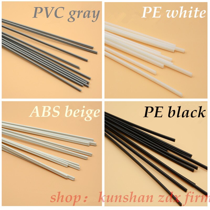15pcs plastic welding rod PVC plastic floor welding rod automobile bumper plastic welding gray white 5mm