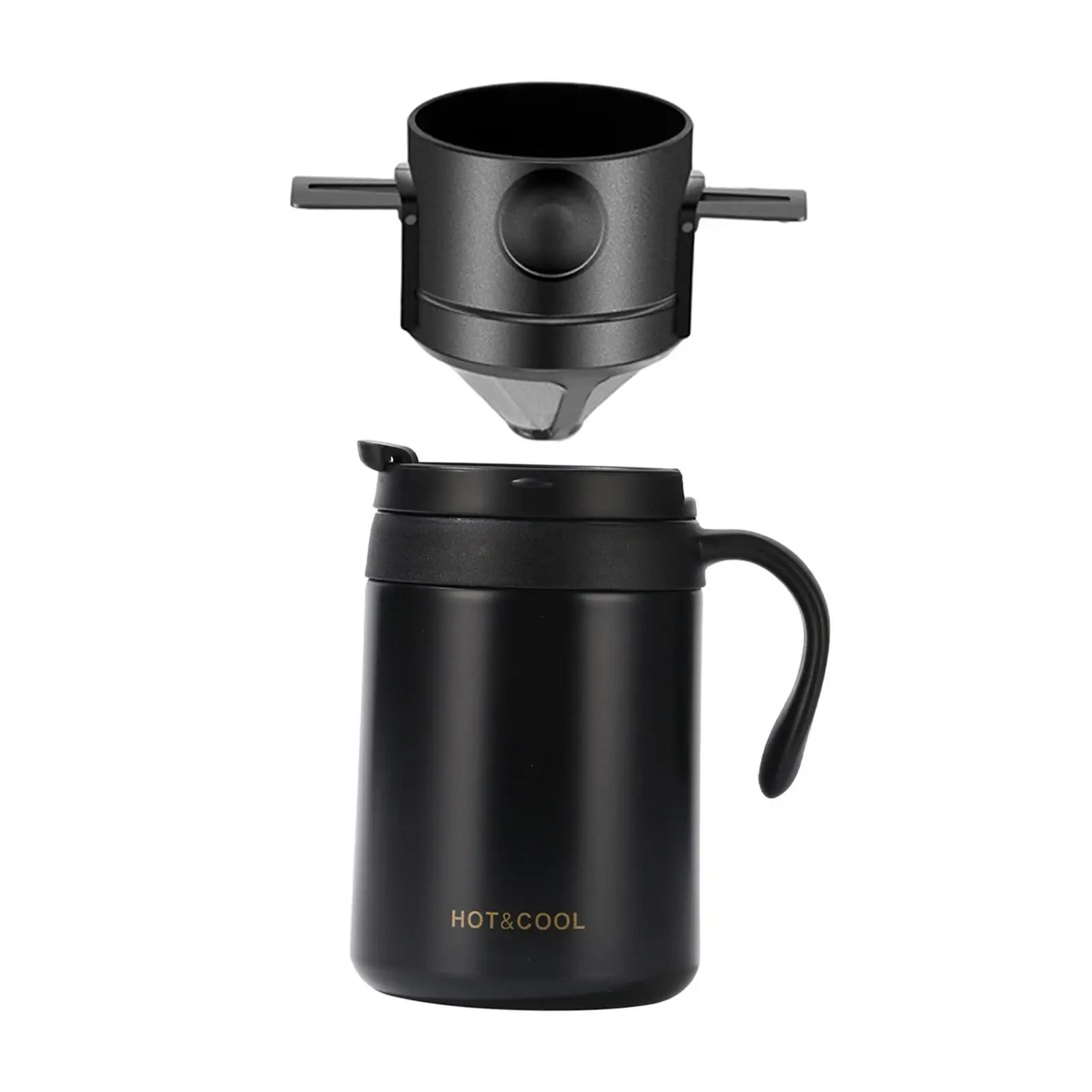 Camping Kaffee Hersteller einstellen Kaffee Tasse isoliert Kaffee Becher mit Kaffee Dripper Pro Wandern draussen Camping Rucksackreisen Heimat Sekretariat