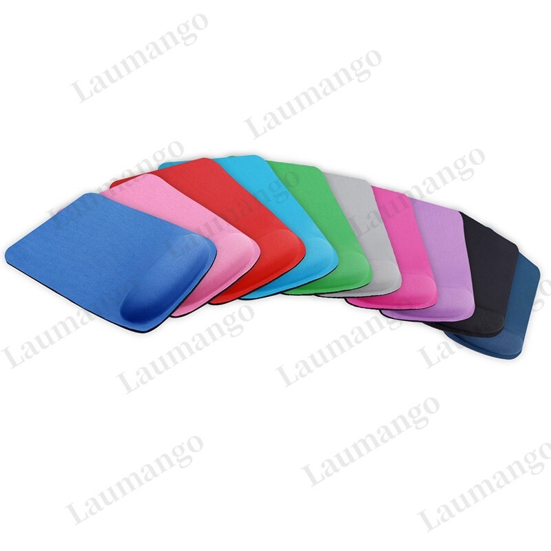 EVA Mouse Pad With Wrist Soild Color Mat For Computer Gamer Laptop Table Nonslip Gaming Accessories Wristband Soft Pink Mousepad