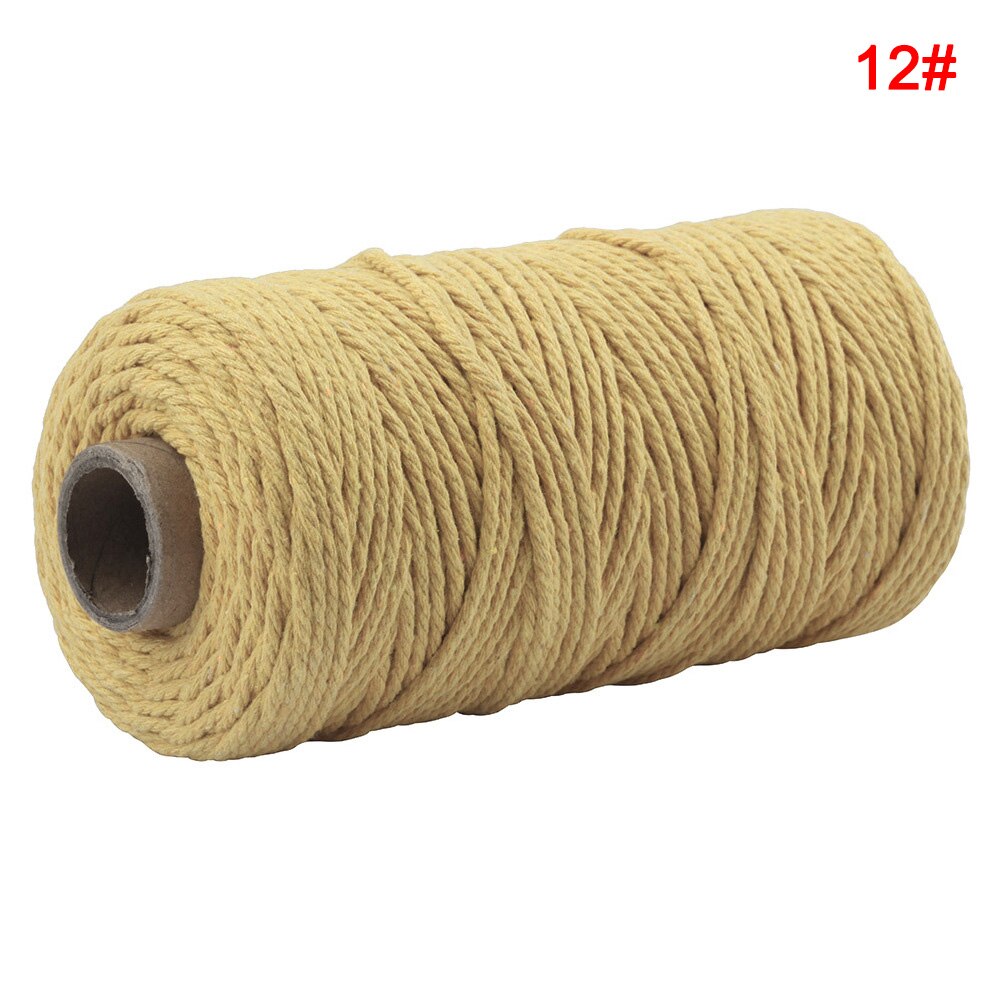 2mm Colorful Anti-Fading Cotton Rope DIY Decorative Wrapping Accessory Hand Tools PAK55: 12