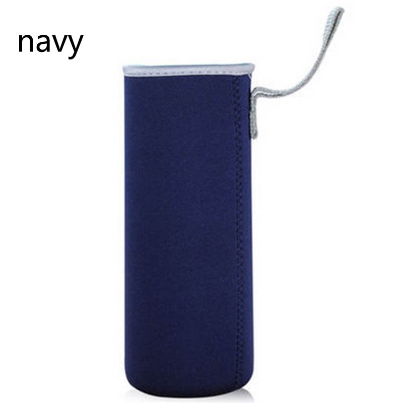 Geanta pentru capac pentru sticla de apa portabila 1 pc saci de pahare 360ml/550ml accesorii sportive pentru camping set durabil, moale, cu vacuum din neopren: Marina 550ml