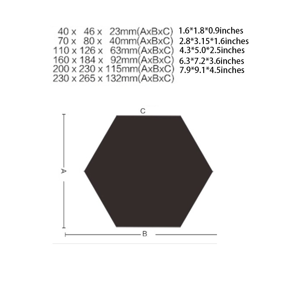 Removable Acrylic Mirror Setting Wall Sticker Decal for Home Living Room Bedroom Decor 3D Hexagon Wall Decals