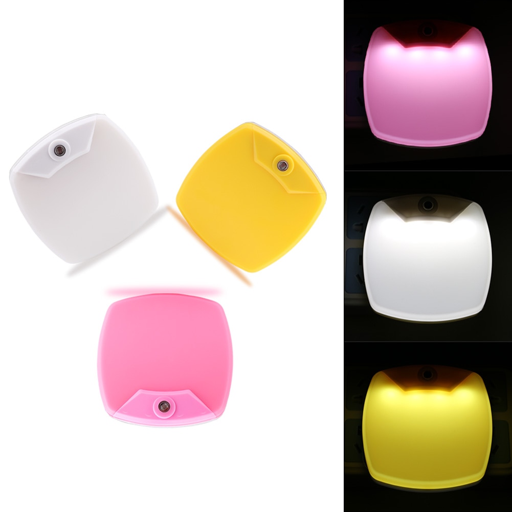 Enchufe LED Luz de noche brillante con sensor de anochecer y Amanecer encendido/apagado automático perfecto para el pasillo del dormitorio de los niños cocina enchufe UE/EE. UU.