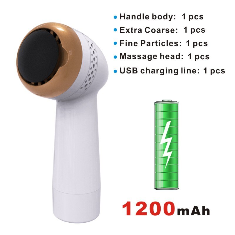 Electric Pedicure Tools Foot Care Tool Pedicura Velvet Smooth Machine Callus Remover Foot File for Foot Heel Skin Massage head: 1200mA 1PC