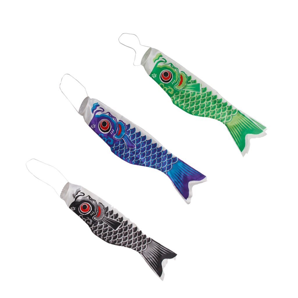 Red Koi Nobori Carp Windsock – 23-Inch Japanese Koinobori Fish Kite For Outdoors