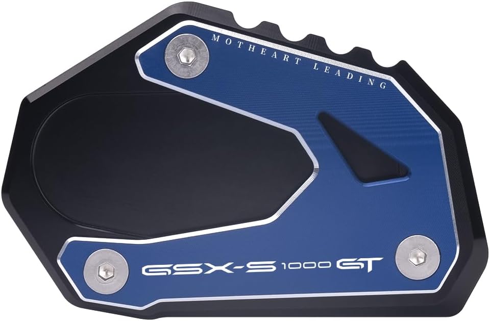 Motorfiets zijstandaard voetplaat voor gsxs 1000gt/1000gt+ , geschikt voor buitenparkeren op zachte ondergrond, anti-kantelaccessoires: Blauw