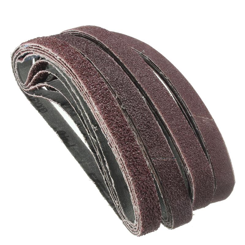 20pcs/Pack Sander for Air Belt Sander 13mm x 457mm Powerfile Sanding Belts Paper Mixed Grit 40 60 80 120