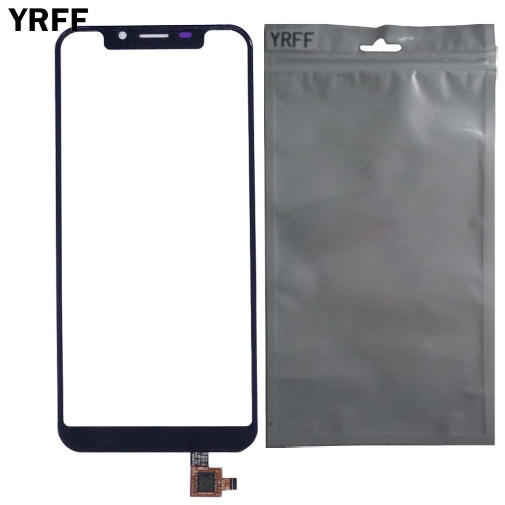 Panel de pantalla táctil para teléfono Oukitel U18, Panel de pantalla táctil de cristal, Sensor digitalizador frontal, toallitas para pantalla táctil