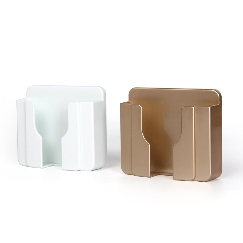 Mobile Phone Charging Hanging Holder Box Remote Control Hanger Shelf Room Organizer Wall Mounted Cell Phone Storage Case Stand