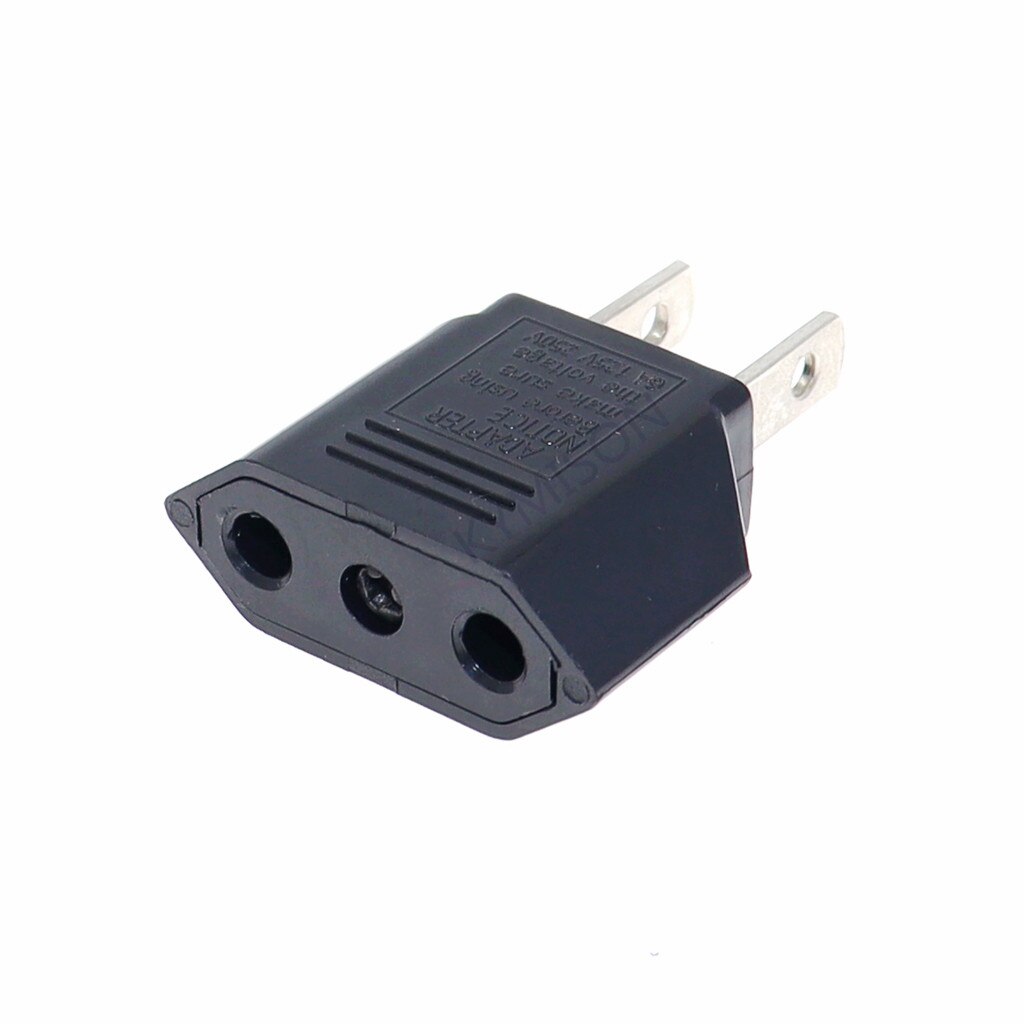 2pcs/lot 6A Universal Travel Power Plug Adapter EU EURO to US USA Adaptor Converter AC Power Plug Adaptor Connector EU to US