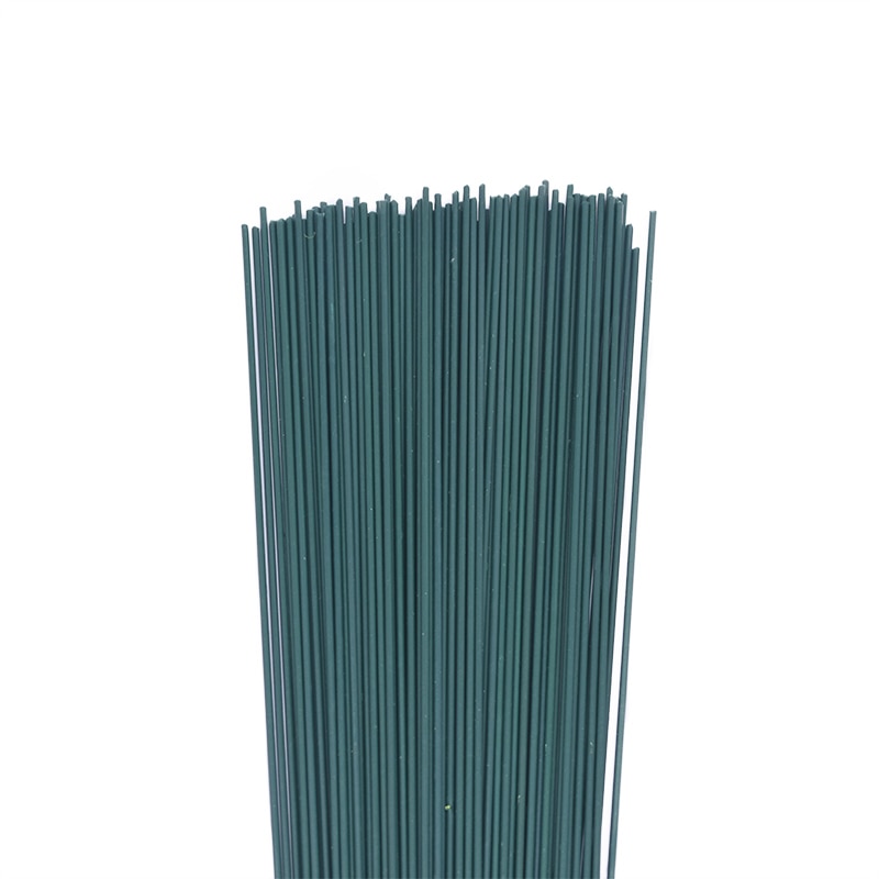 20 pçs 15/25/40cm diy haste de fio floral flor artificial haste verde material feito à mão accessoies para o ofício da arte da decoração do casamento