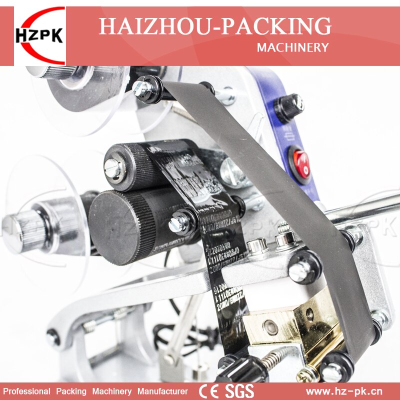 Máquina de codificación Digital Manual HZPK, máquina de impresión de bolsas de código de plástico, producción de fecha, máquina de codificación de sellos de impresora con mango DY-8