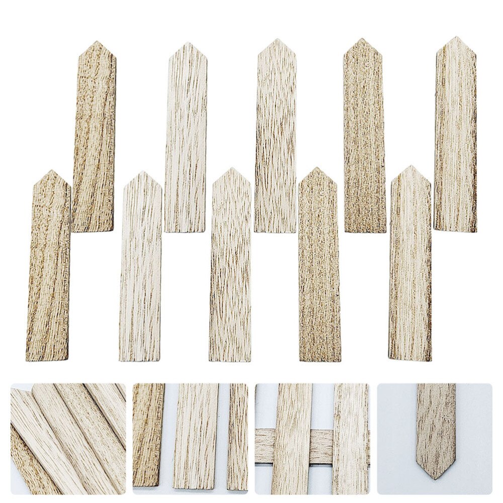 20Pcs Waterproof Garden Plants Label Multifunction Wooden Road Sign