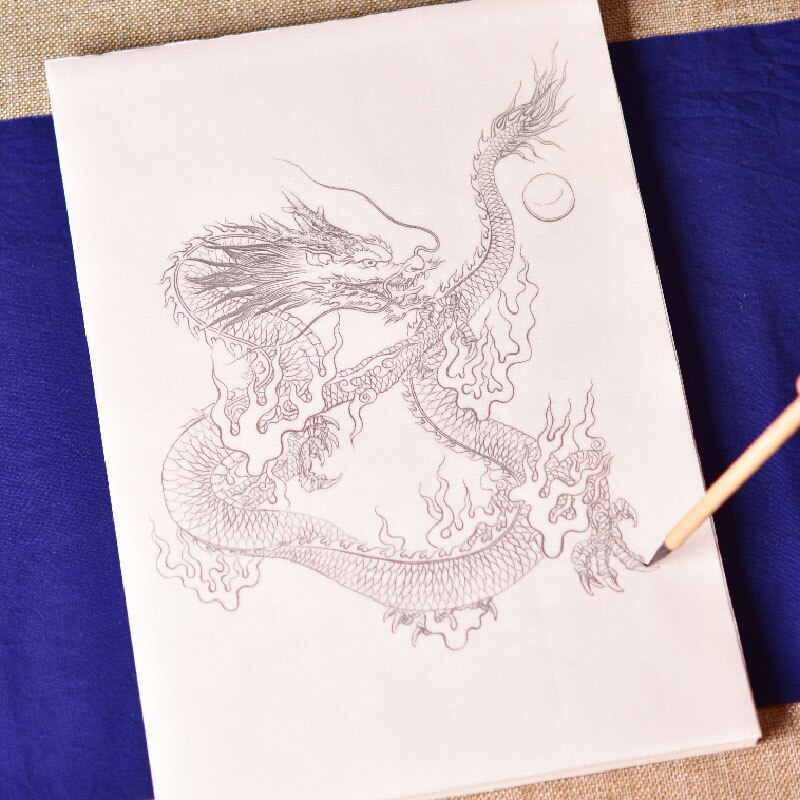 Tamron – manuscrit en papier de riz, dessin méticuleux, couleur, riz mûr, Tradition, dessin dragon pour débutants, aquarelle, peinture chinoise