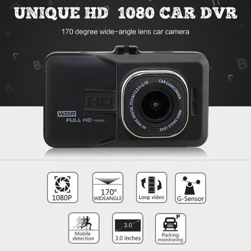 Dash Cam Dvr Auto Camera Recorder 170 Graden 3.0 Inch Draaibare Dash Camera Video Recorder Auto Dvr Camera
