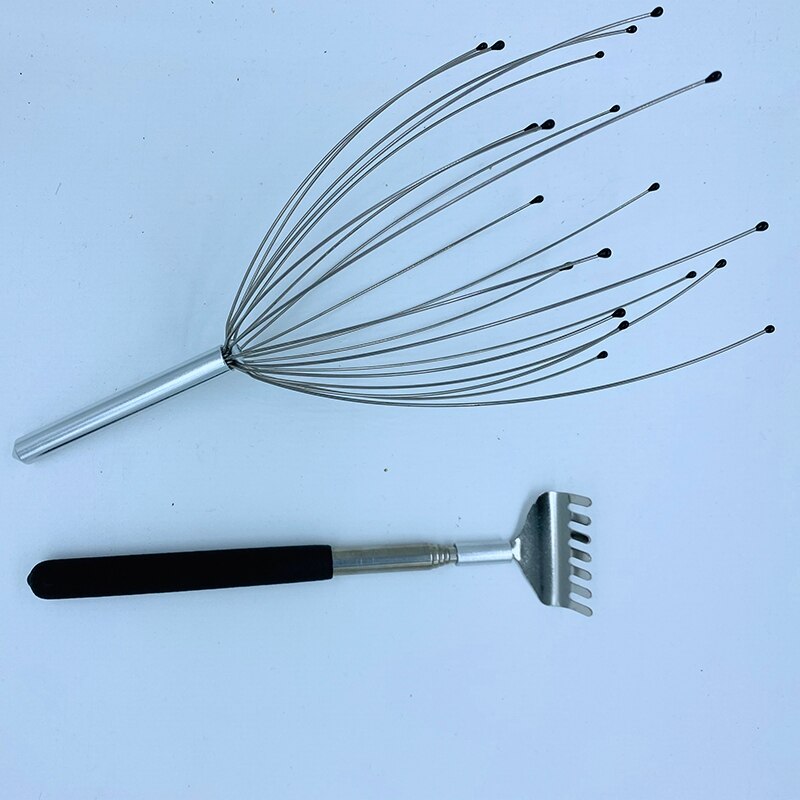 Hoofdmassager handbediende hoofdhuidmassager roestvrij staal