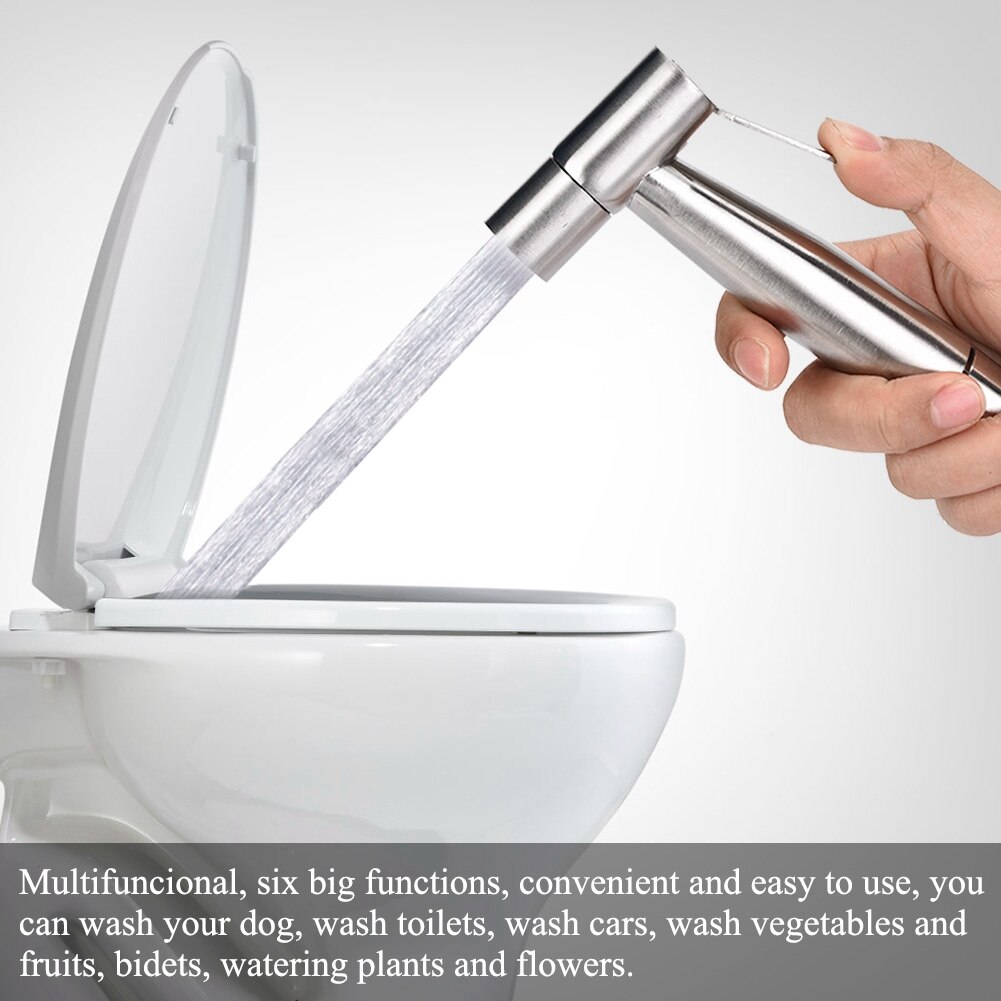 Bidé portátil rociador de Ducha de baño Ducha de Ducha Higienica pistolas de agua, asiento de inodoro bidé inodoro Spray para Bidet grifo