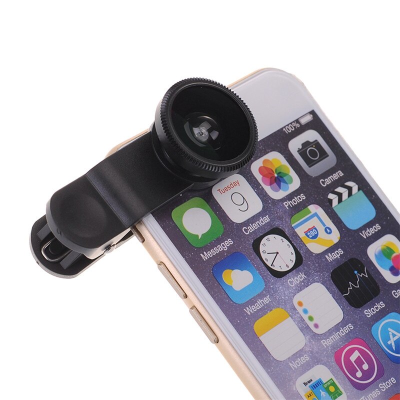 3 In 1 Groothoek Macro Fisheye Lens Kit Met Clip 0.67x Mobiele Telefoon Fish Eye Lens Voor Iphone Lens lentes Mobiele Telefoon