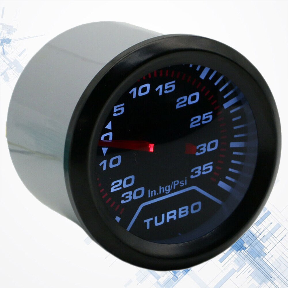 1PC 12V Dial Turbo Boost Gauge Turbo Boost Gauge Meter Car Upgrade