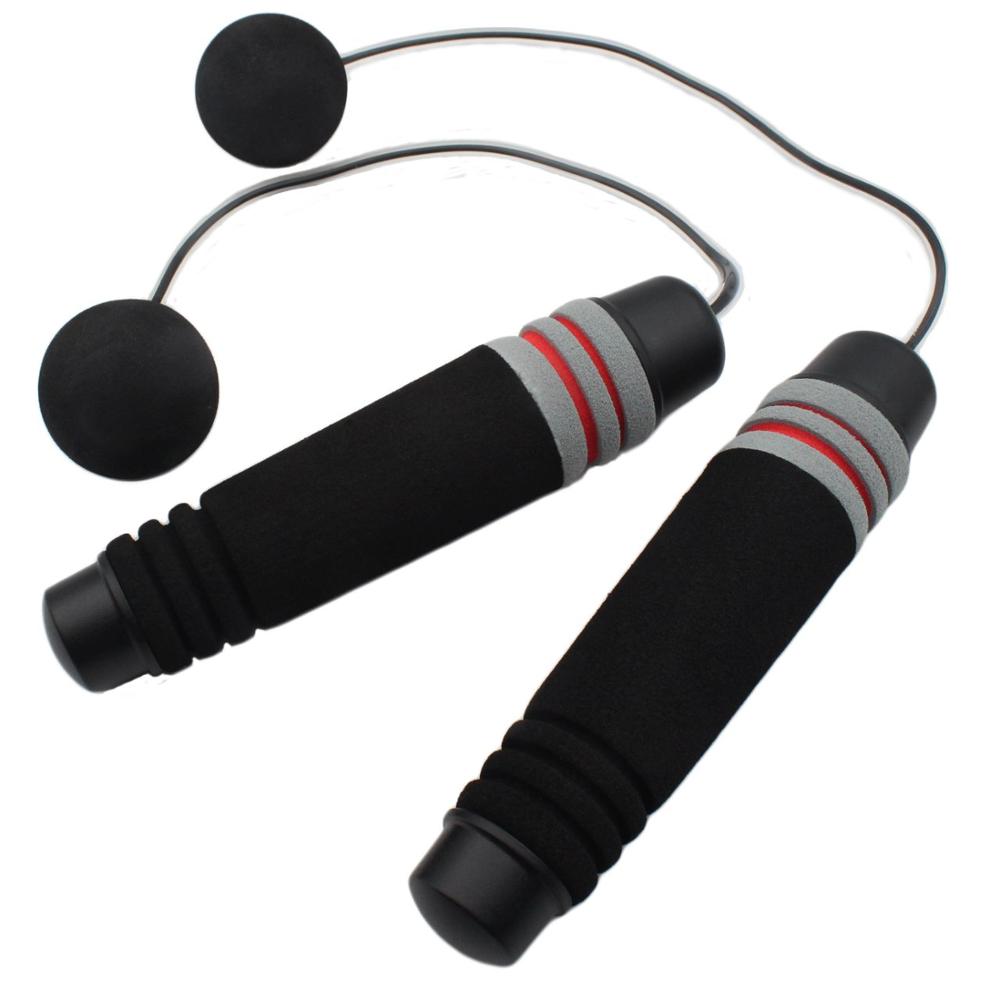 Vektet tauløst hoppetau crossfit speed rope for double unders trening boksing trening fitness trådløst hoppetau innendørs gym: En