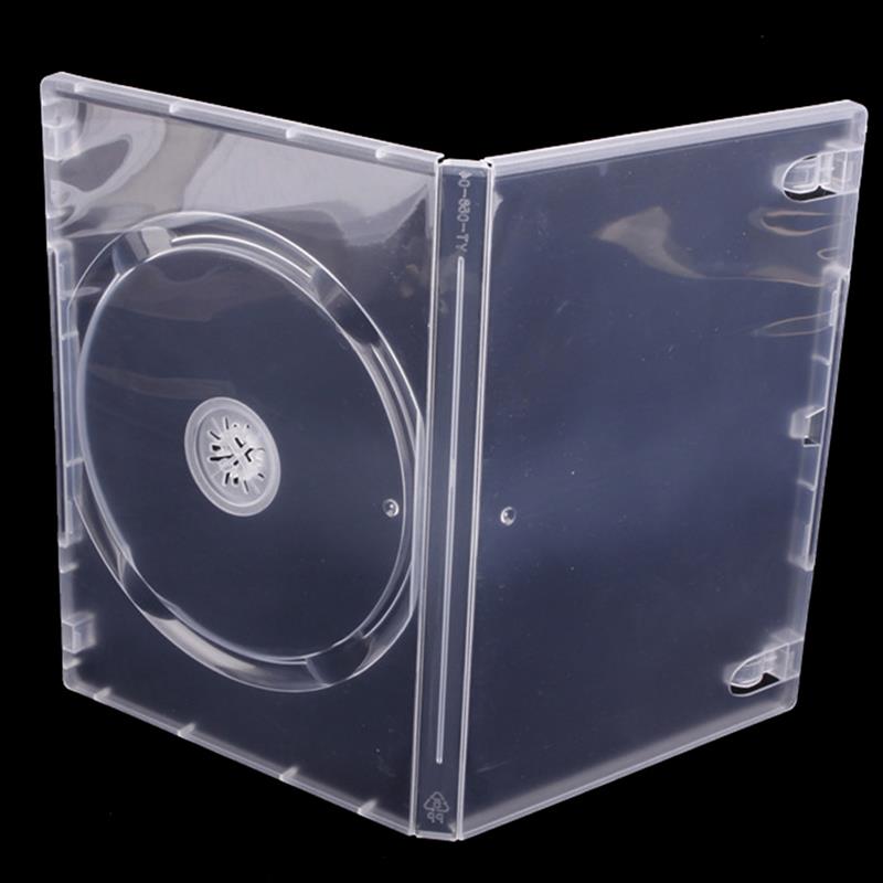 1PCS CD Storage Box Transparent DVD Case CD Package Portable for Home Cinema - Single Disc