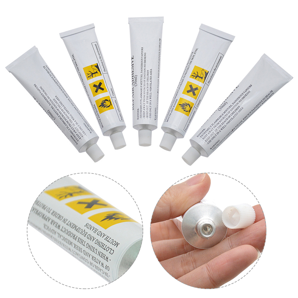 60ml PVC aufblasbares Klebeband Reparatur Patch Kleber Kit wasserdichter Kleber zum Schwimmen Luftbett Reparatur Kajak Boot aufblasbares Spielzeug
