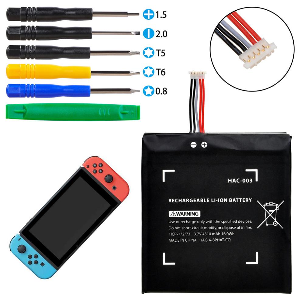 3.7V 4310mAh Li-ion Rechargeable Battery Bateria Replacement Repair for Nintend Nitendo Switch Console HAC-003 HAC003 HAC 003
